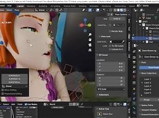 Behind the scenes How to make rule 34 renders in Blender 3d featuting Ben 10 Gwen and Hellen Wheels