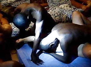 Asian wife gets multi cock black gangbang