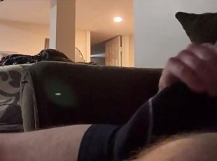 Stroking while clothed watching VR. Cuckold dirty talk