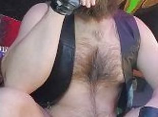 Cigar smoke beard jerkoff cumshot