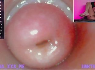 xxs_pie - Kinky Leeloo masturbates using a vibrator and endoscope and gets a very wet orgasm