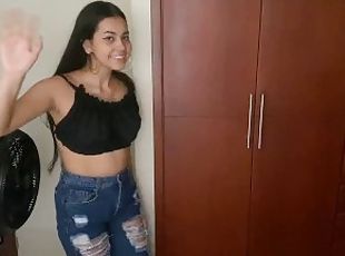 My sexy student sends me the best video changing clothes