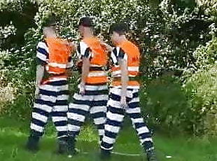 PCF5: chaingang inmates, prison haircut, SWAT+rioting inmate