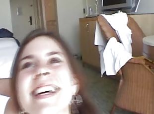 A sweet German teen loves sucking a hard dick in POV