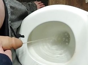 Transman pissing with STP prosthetics dick