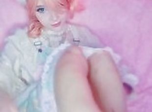 Final Fantasy XIII cute cosplay Lightning FOOT FETISH