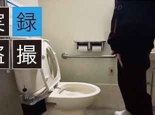 Voyeur video of public toilet ? Peeing of a cute boy  Japanese