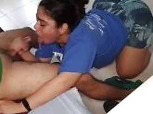 JUICY BLOWJOB AFTER GYM