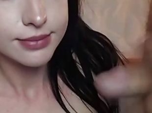 Onlyfans cute brunette deepthroat blowjob