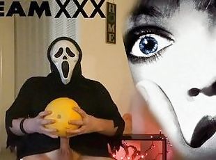 GHOST FACE FUCKs Pumpkin For Casey Becker on HALLOWEEN!!  SCREAM XXX PARODY