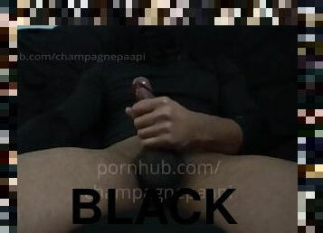 CUMSHOT: Black guy jacking off moaning till orgasm