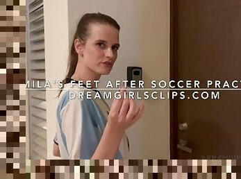 Mila's Feet After Soccer Practice - (Dreamgirls in Socks)