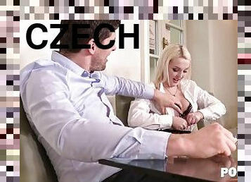 Blonde Czech Intern Fucked Up Hard