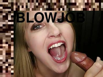 happy girl glory hole swollow