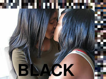 Wet Black BBW Lesbians Licking Pussy
