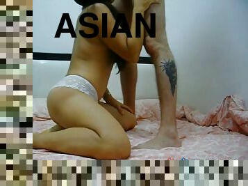 Very hot asian whore banged