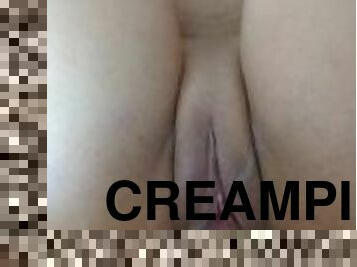 Fucked Her Hard in the Creampied Pussy After Her Date with a Stranger