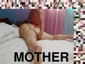 My girlfriend's grandmother lets me give her a massage and ends up fucking until her pussy is filled