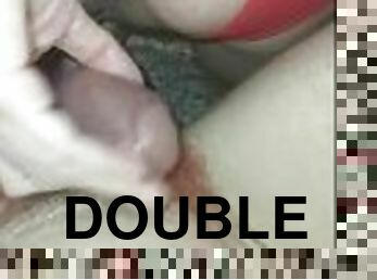 anal-vaginal double penetration while watching a movie (full video)
