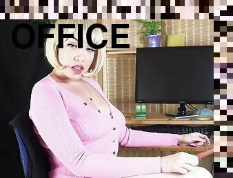 HATE FUCK YOUR CO-WORKER  BLONDE OFFiCE BiTCH IS A SUPER SLUT FOR YOUR DICK