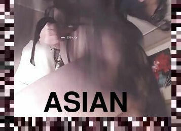 Sexy asian camgirl teasing and masturbation