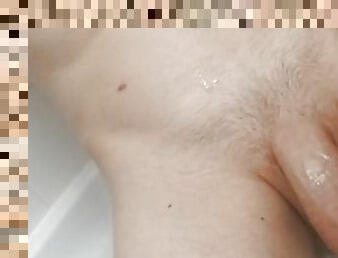 Twink with huge cock and messy cumshot 