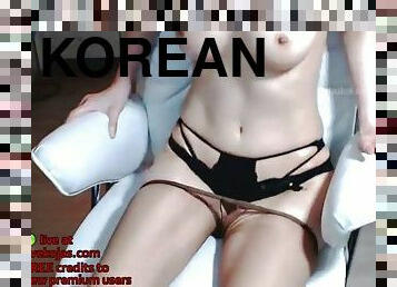 Korean camgirl tan pantyhose sexy show