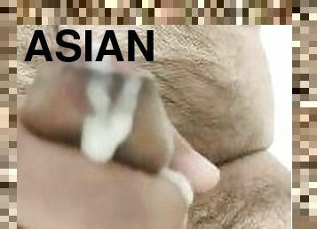 Asian Hairy Boy Hand job