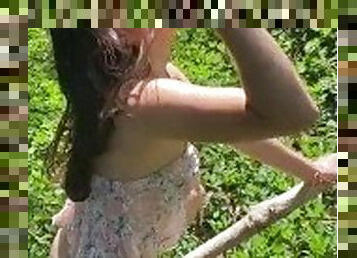 My girlfriend gets horny when I take her to her stepfather's farm