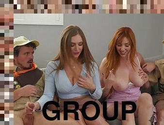 Lauren Phillips, Skylar Snow - Getting My Mom Badge - foursome group sex