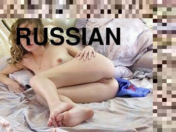 cona-pussy, russo, adolescente, loira, batendo, engraçado, belíssimo, sozinho, erotico, posando