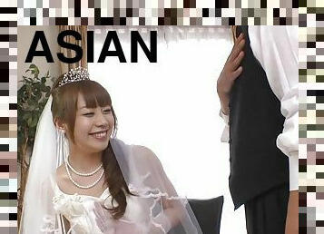 Asian bride Aiko Endo incredible sex clip