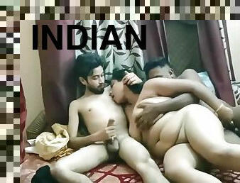 Indian Desi Two Best Friends Shares Their Bhabhi In A Hard Sex Trio Copulate