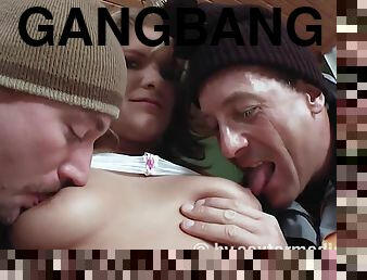 First Time Assfucking Maggy - Gangbang Video