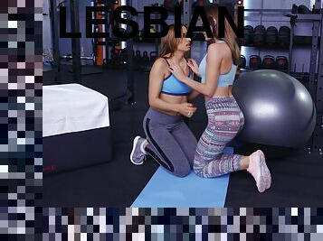 Sneaky Lovemaking - Sneaky Lesbian Workout 2 - Alya Stark
