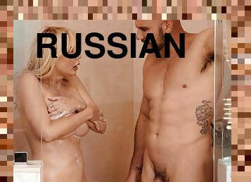 Tight russian MILF Victoria Lobov gets rammed hard after shower