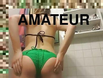 Littl3missmak3m3 blonde amateur striptease compilation