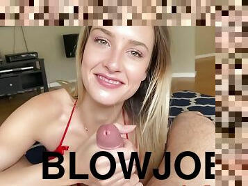 Mazzy Grace handjob and blowjob POV video