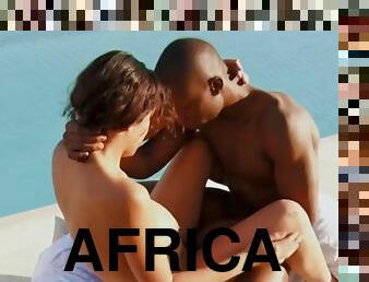 Lovers from africa enjoy sex