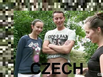 Czech Couples swinger outdoor 4some sex