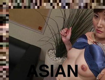 asian shy MILF comes to do porn