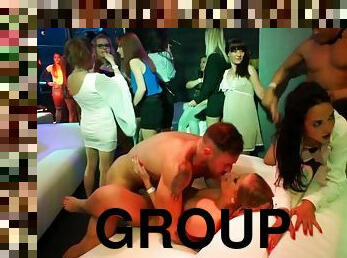 Horny drunk girls hot group sex party