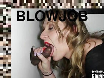 Dummy blonde glory hole blowjobs