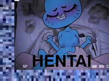 Gumball's Mom Hard Fucking On Camera For Money  Furry Hentai Animation World of Gumball