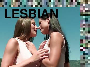 на-свіжому-повітрі, лесбіянка-lesbian, підліток, хардкор, фінгеринг