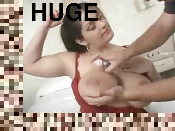 Ajx chubby babe with huge tits