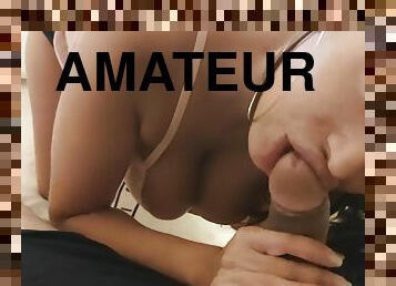 Neyla Kimy beurette retour de vacances a sucé une grosse bite - Brunette