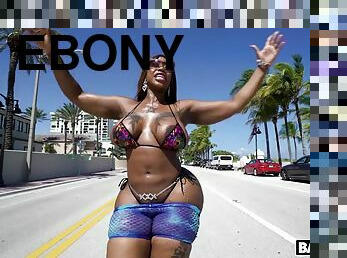 A Slice Of Cake In Miami! Ebony Porn Video