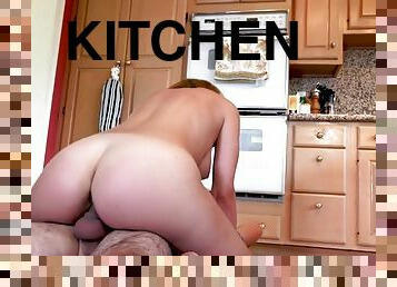 Dillion harper riding the hard pecker in the kitchen