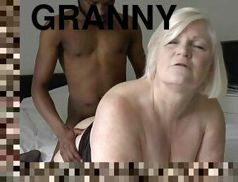 Granny Suck And Tugs Big Black Penis - Interracial Sex
